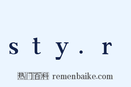 sty.r是什么意思的图片
